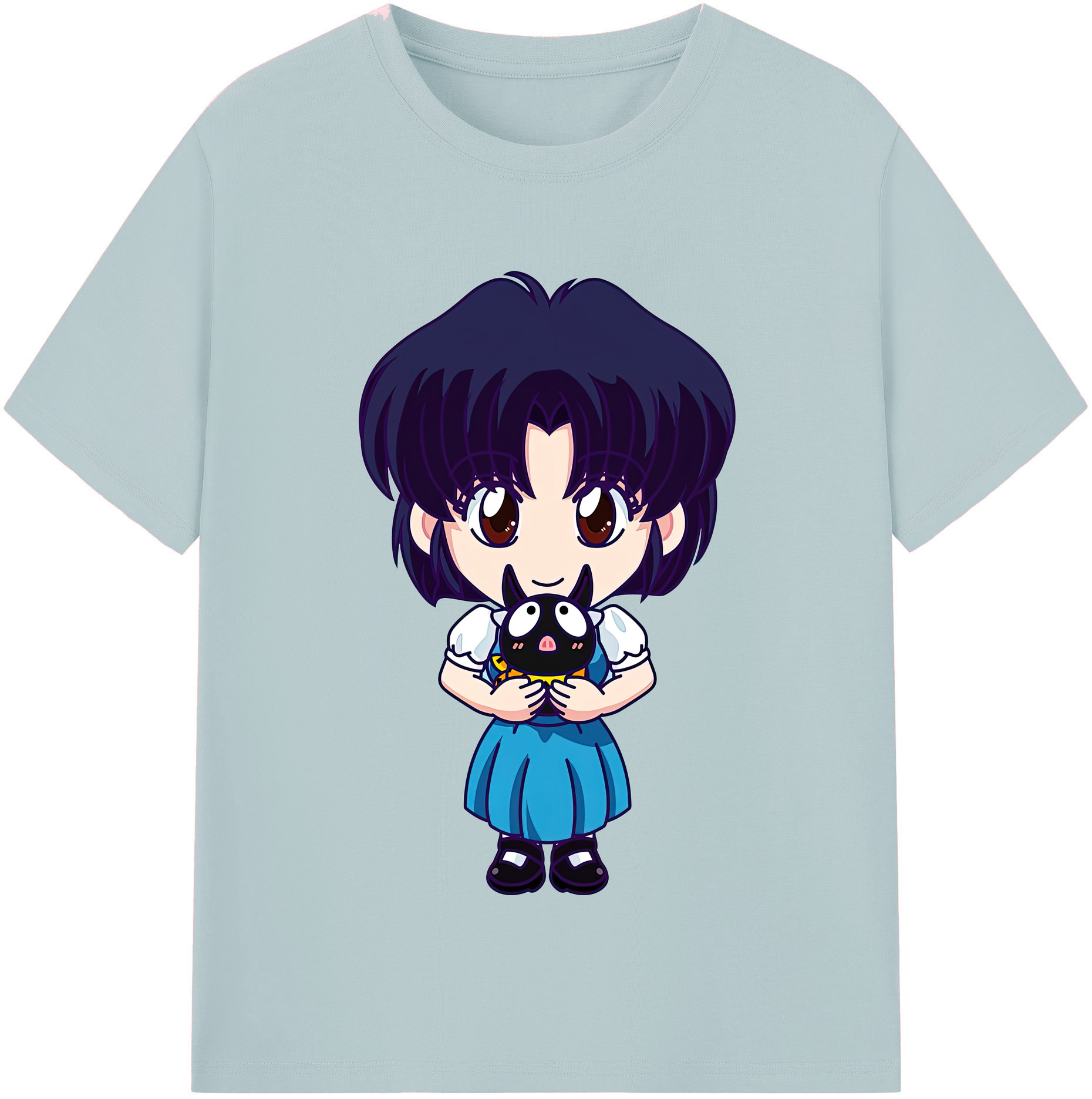 （画像用） 美少女戦士セーラームーン 水野 亜美 みずの あみ Sailor Moon Mizuno Ami 綿100％半袖Tシャツ（フロントプリント）